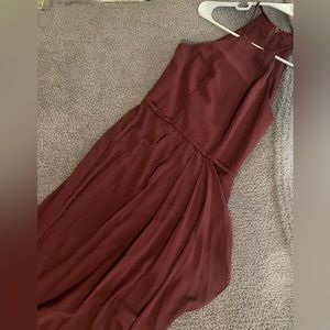 David’s Bridal Maroon Bridesmaid/Formal Dress
